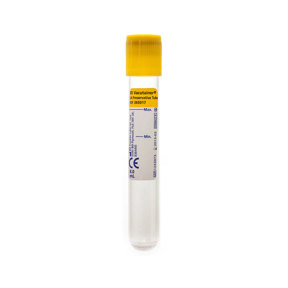 8mL BD Vacutainer Urinalysis Tube (Yellow)