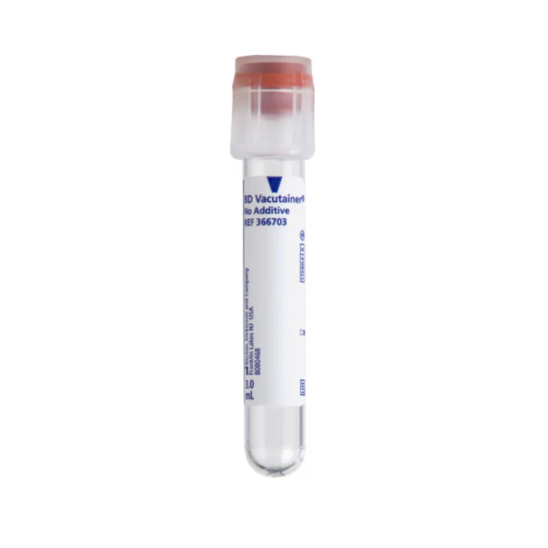 3mL BD Blood Collection Tubes Vacutainer with Plain Closure (Clear)