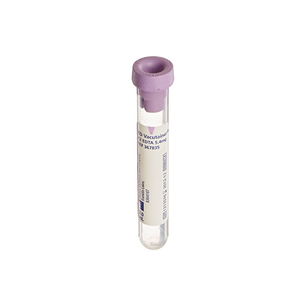 3mL BD Vacutainer Blood Collection Tubes with Conventional Closure (Lavender)