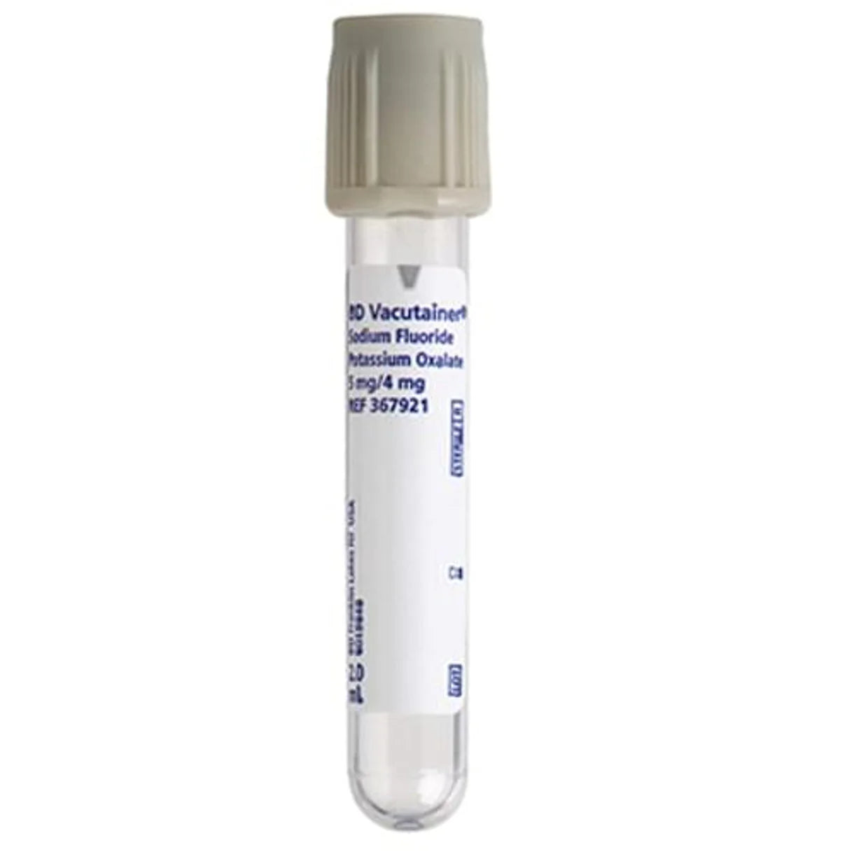 2mL Blood Collection Vacutainer Tubes with Sodium Fluoride (Gray)