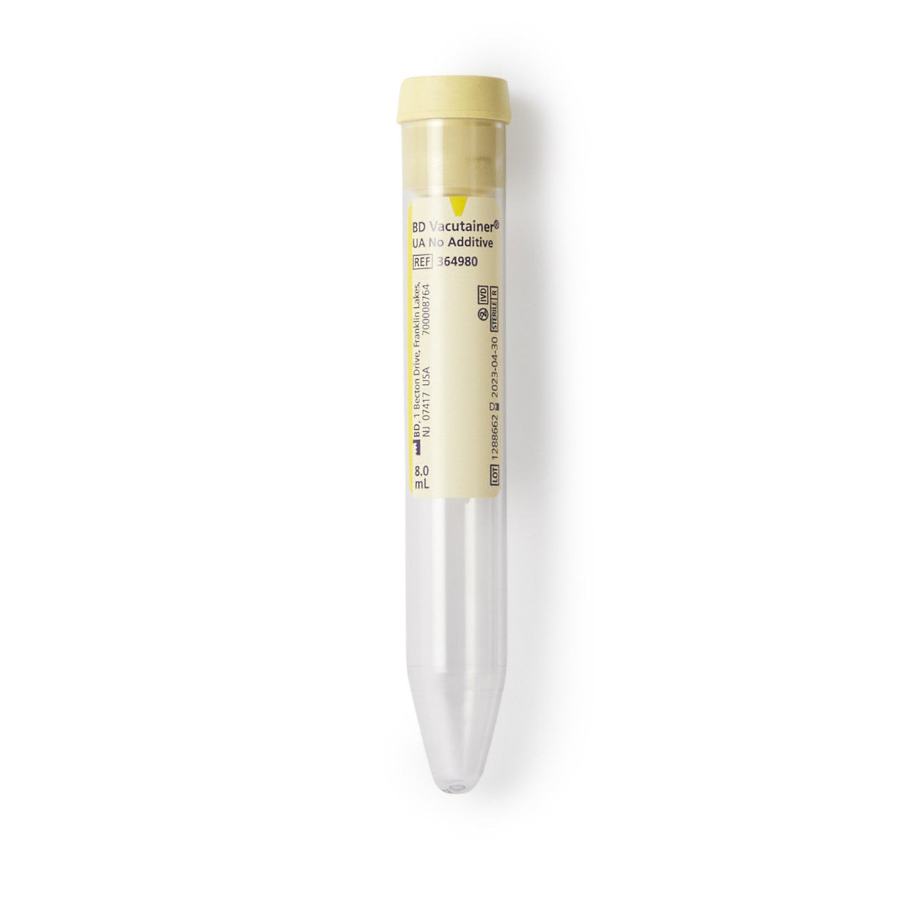 8mL BD Vacutainer Urinalysis Tube (Yellow)