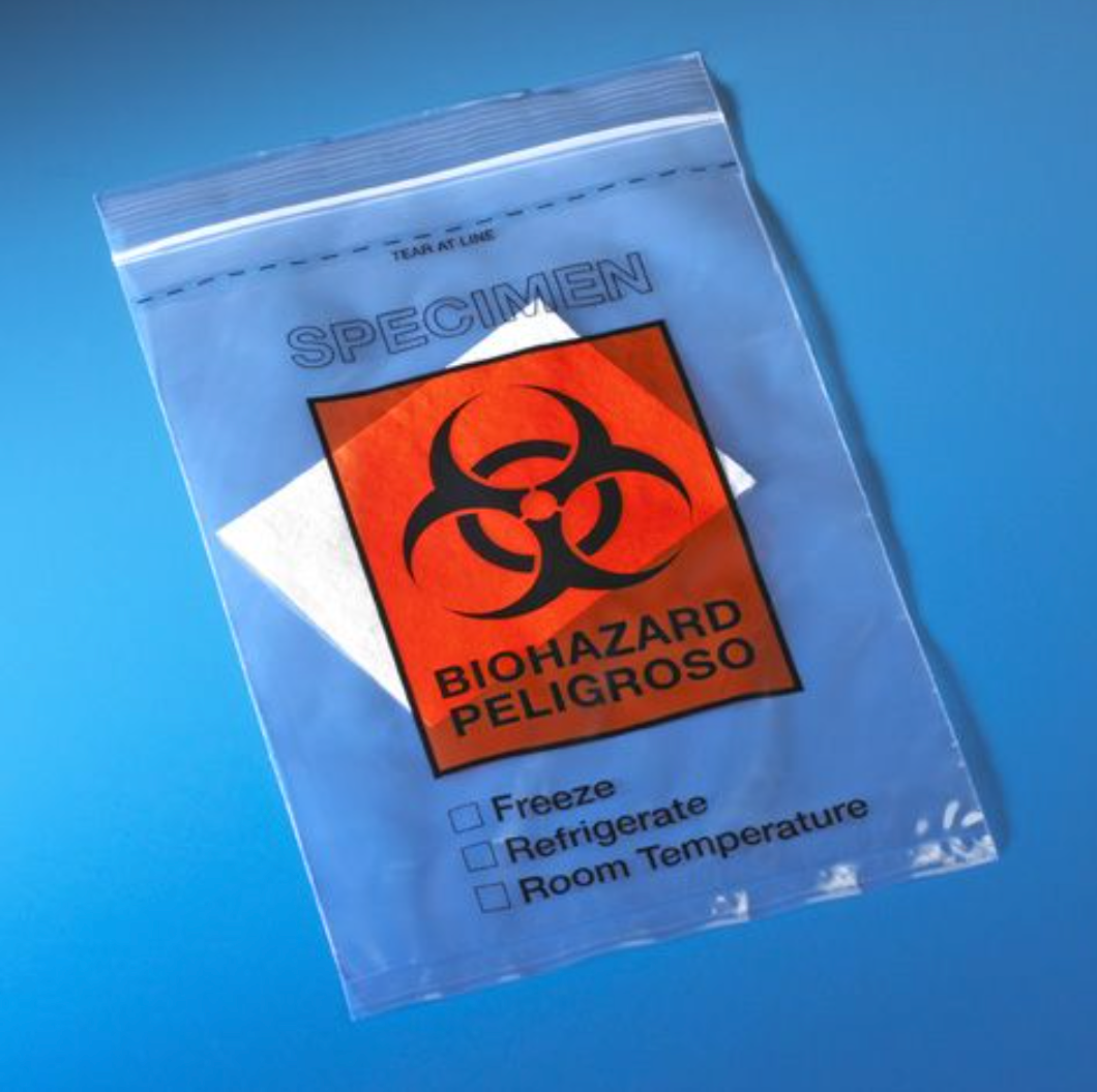 Biohazard Specimen Transport Bag