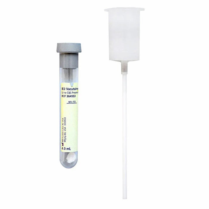4mL BD Vacutainer Urine Collection Transfer Straw Kit for  C&S (Gray)